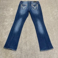 Y2K grunge street wear VIGOSS the Chelsea slim boot jean 9/10 mid rise dark wash