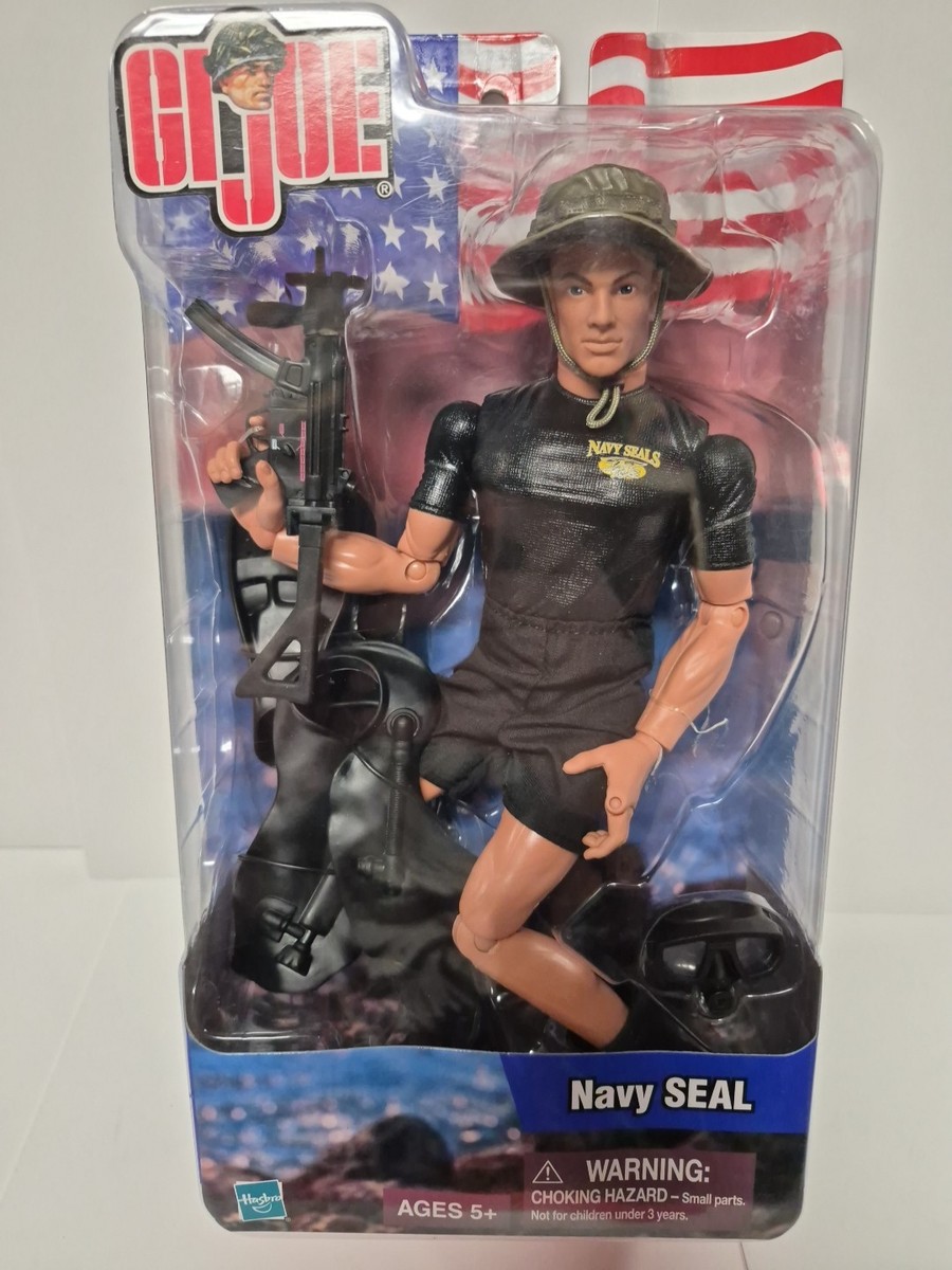 G.I.ジョー ネイビーガンナー 12インチ フィギュア 対空砲付き 限定版 Vintage 2002 Hasbro GI Joe: US Navy SEAL 12