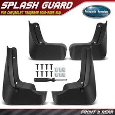 4pcs Front Rear Side Splash Guards Mud Flaps For Chevrolet Traverse 2018-2023