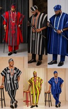 Men's Aso Oke Traditional outfit | Yoruba Agbada and Danshiki Style