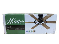 Hunter Barrel 52 Covered Outdoor Indoor Ceili...
