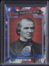 2026 Leaf Metal The Presidents Shimmer Orange Andrew Johnson 3/4 