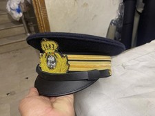 Costume Da Marinaio - Cappello A Righe E Sciarpa - Set Blu/Bianco Con Bordo Rosso - Taglia Unica Per Uomo E Donna - Foto 3