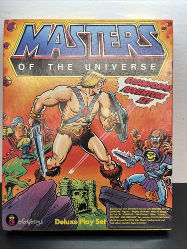 Deluxe Play Set Colorforms He-Man Masters of the Universe MOTU 1983 Mattel W11