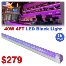 LED UV Light Bar 4FT 40W 16Pack Ideal For Halloween D cor DJ Party Club D cor