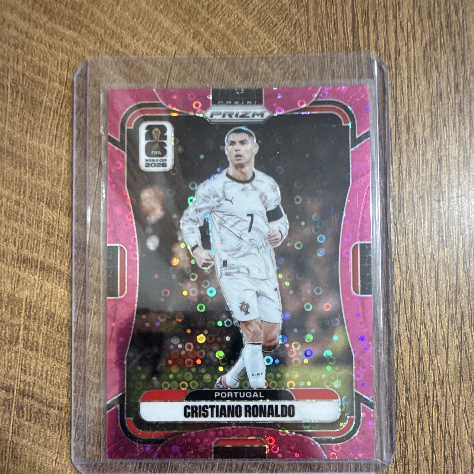 2026 Panini Prizm World Cup #367 Cristiano Ronaldo Fuchsia Pink Disco /199