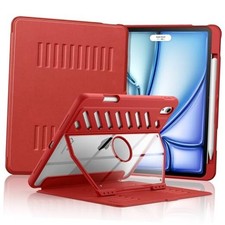 for iPad Air 11 M3 2025 / M2 2024 iPad Air 4  5 10.9 Inch 1 Pack Red