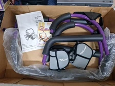 Original Purple Ab Roller Plus Crunch AB Exerciser Routines ,VHS + Ankle Weights