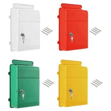 Wall Mount Mailbox Locking Mail Box Safe Key Large Capacity for Outside