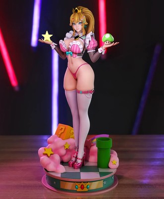 Prinzessin Pfirsich Frauen Mädchen Figur Statue 3D Druck Modell verschiedene Maßstäbe