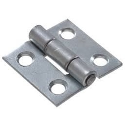 Hillman Light Narrow Door Hinge with Fixed Pin Zinc (2-1/2") 2 Pack 851723