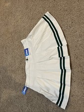 New Prince Pickleball Women's Mid-Rise Striped Pleated Mini Skirt White XXL 2XL