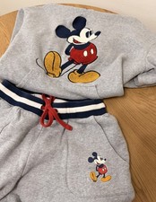 Disney Mickey Mouse Embroidered Hoodie  Pants 2-Piece Lounge Set / Size S