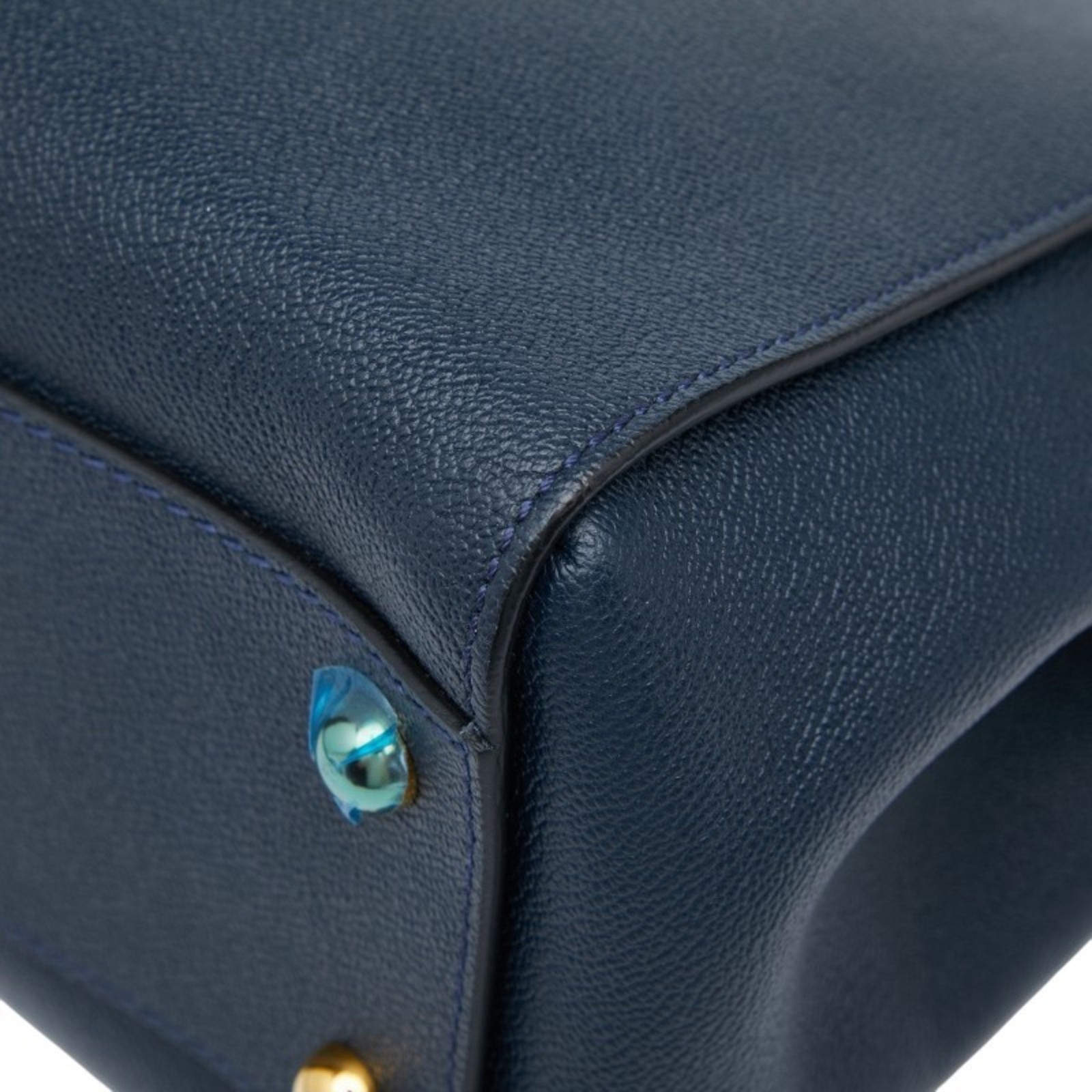 Burberry Nova Check Handbag/Shoulder Bag, 2-Way, Navy Leather, Wom... GZl1d60m image 5