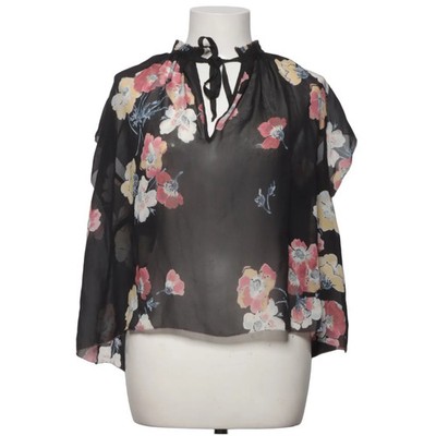 Ulla Johnson, Bluse, Größe: 30, Schwarz/Mehrfarbig, Seide, Blumen, Damen #ydi