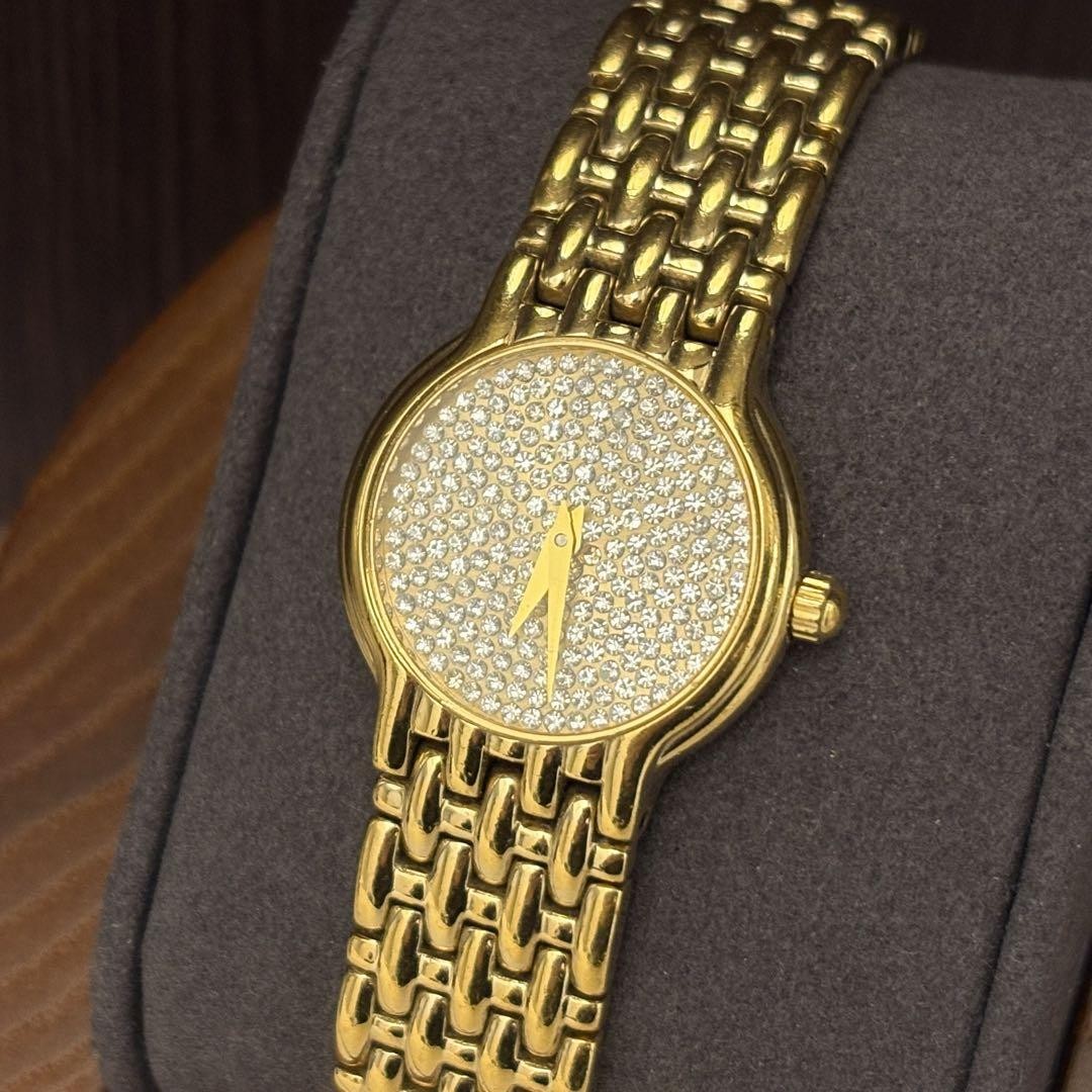 【希少】レイモンドウィル　4702 ラインストーン　ゴールド　ホワイト RAYMONDWEIL 4702 Rhinestone Gold White Used Watch Rare | eBay