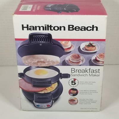 Boxed Hamilton Beach Breakfast Sandwich Maker Cooker