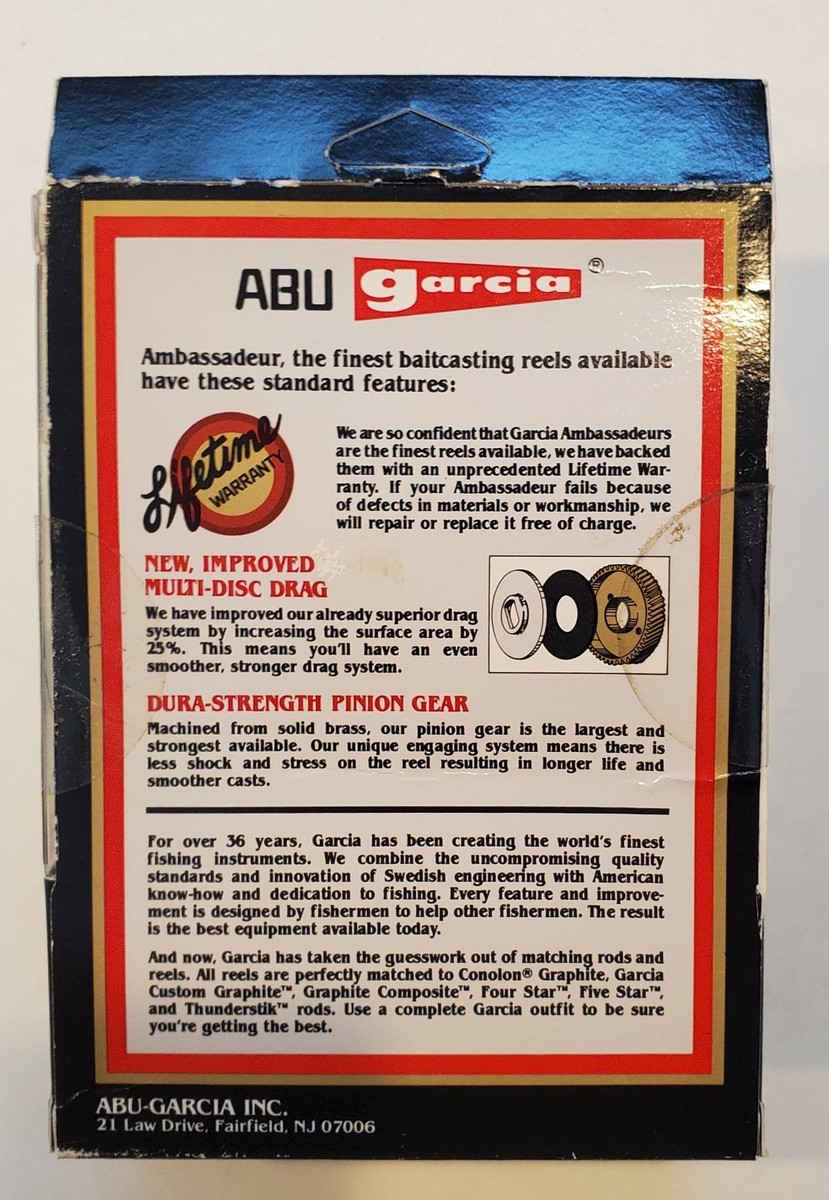 Vintage Abu Garcia Ambassadeur 5500C Baitcasting Fishing Reel