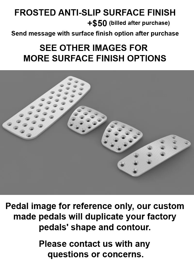 Ferrari F355 1st Gen Deluxe Manual Billet aluminum racing pedal pad covers