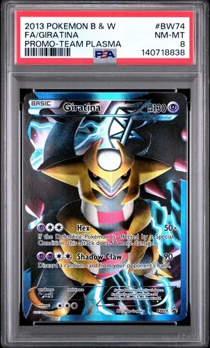 Giratina (Team Plasma) BW74 Black & White Holo PSA 8