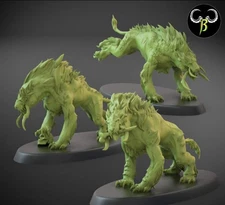 Beast Men fel beast pack x6 28mm Fallen Beasts Fantasy Monsters