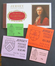 G.B.  Jersey Mint Stamp booklets. 1982 - 84.   5 booklets