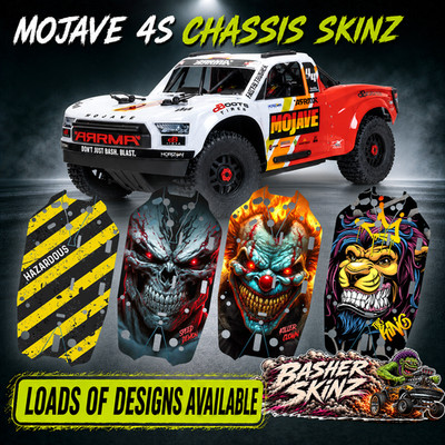 ARRMA MOJAVE 4S RC Chassis Skin Protector - VIELE DESIGNS - robuste Skinz