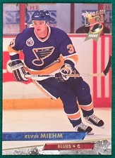 Kevin Miehm - 1993-94 Fleer Ultra #205 - St. Louis Blues Hockey Card