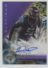 2015 Topps Platinum Rookies Purple Refractor 13/25 Dante Fowler Jr Auto 0f8