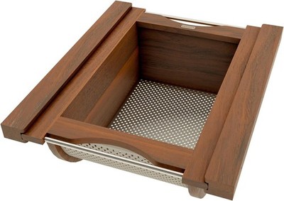 Rev-A-Shelf 4SSB-18 Modern 17-11/16''W Cabinet Door Organizer - Walnut /Returned
