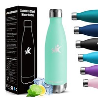 HoneyHolly Edelstahl Trinkflasche 500ML - Bpa-Frei Auslaufsicher