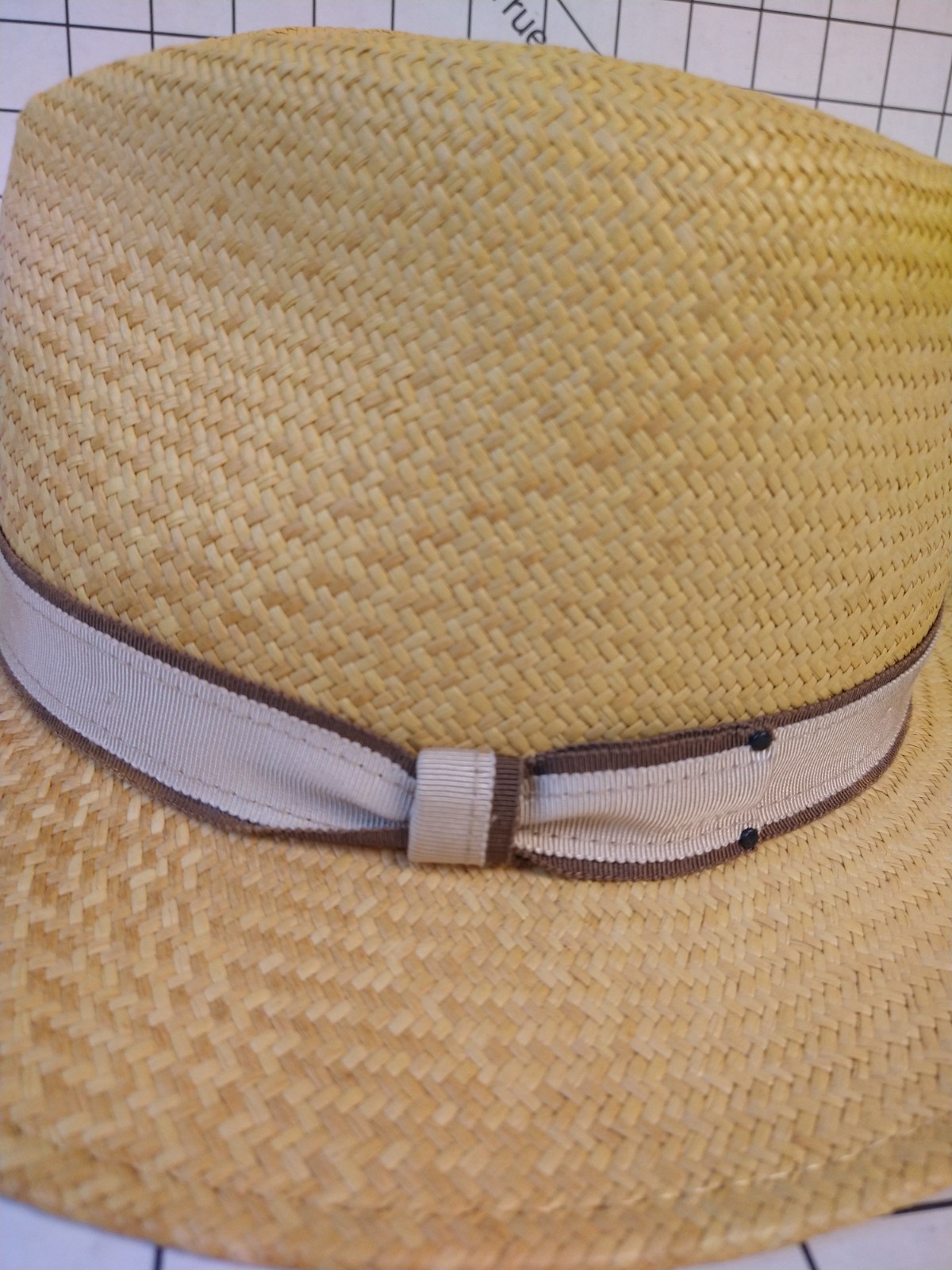 Bailey THE GENUINE ORIGINAL PANAMA Straw Fedora Hat SZ L