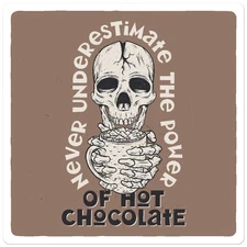 Power Of Hot Chocolate - Vinyl Decal Sticker - Car Window Laptop - ebn9633