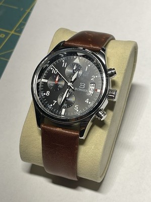 Binger B-9202M-1 Quartz Gents Multi Dial SS WR SW Chronograph Wristwatch