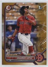 2022 Bowman Prospects Gold Border 22/50 Eduardo Lopez #BP-134 0z8v