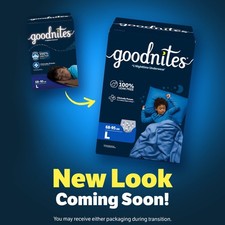 Goodnites Boys Nightime Bedwetting Underwear, L 68-95 lbs , 46 Count