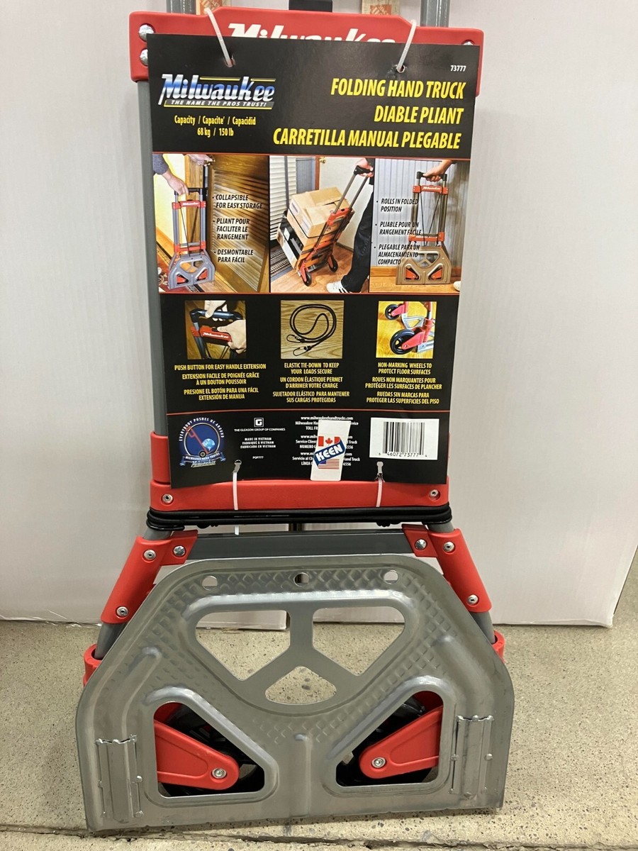 Milwaukee CANADA 150 lb. /68 kg CAPACITY Folding Hand Truck | eBay
