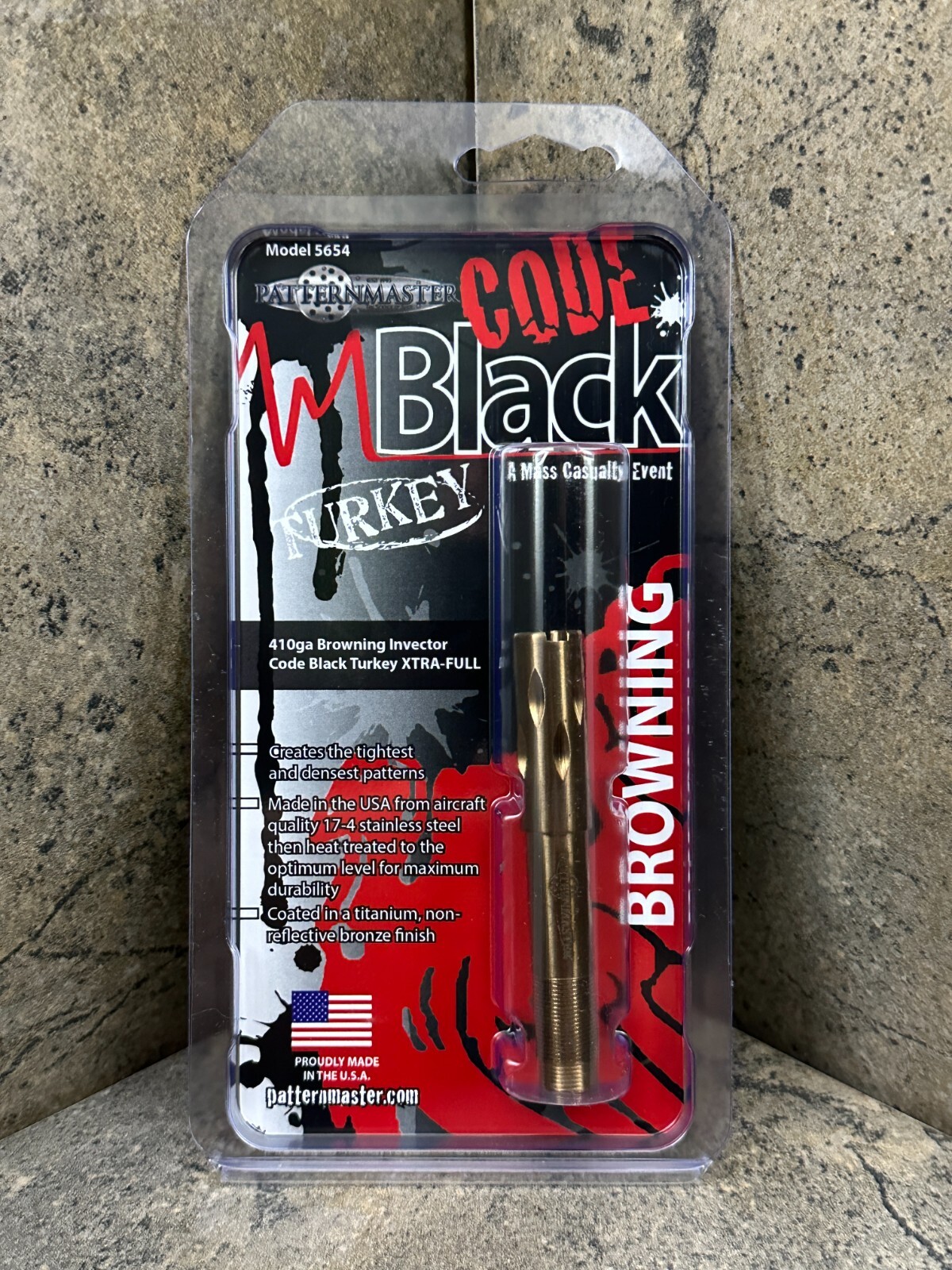 Patternmaster Code Black Turkey Choke Tube for 410ga Browning Inv XTRA ...