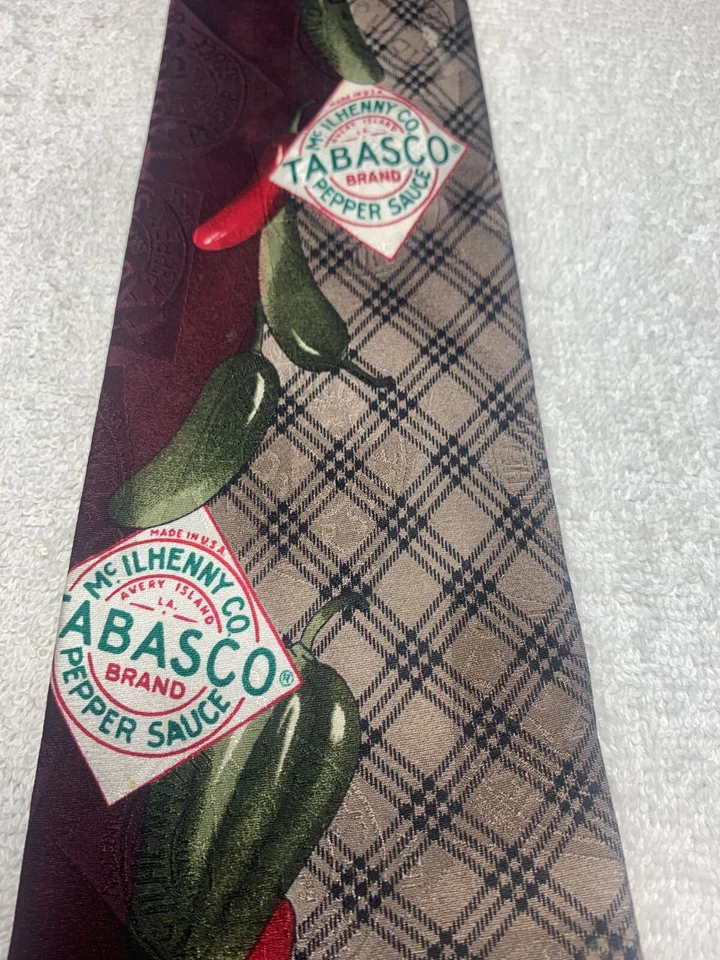 CORBATA TABASCO HOMBRE BEIGE NEGRO ROJO VERDE BORGOÑA 4 X 60 Foto 3 de 4