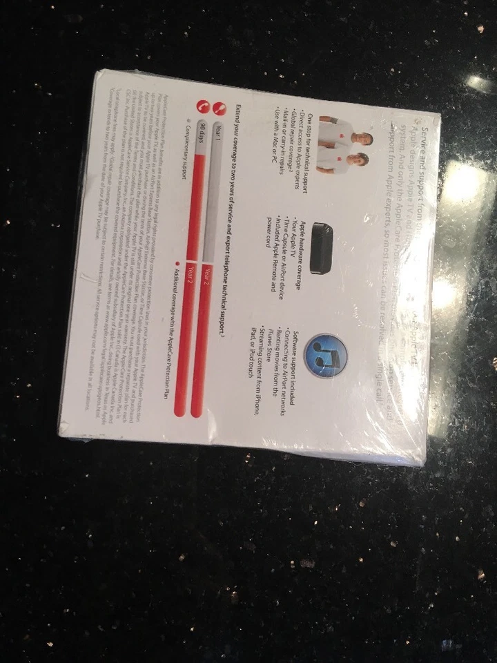 AppleCare Protection Plan Apple TV MC252LL/B New Sealed Dented Box - Image 2 of 3