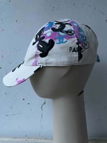 CHANEL Cotton Baseball Coco CC Logo Cap 