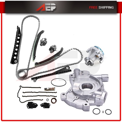 Para 05-08 Ford F-350 Super Duty 5.4L Cubierta de cadena de distribución Junta Bomba de aceite de agua - Imagen 1 de 6