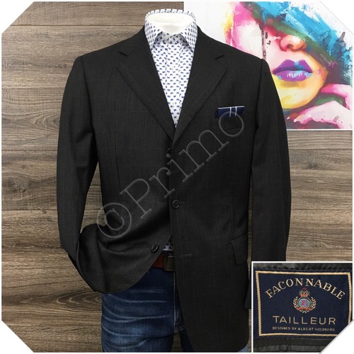Façonnable, VINTAGE FACONNABLE Mens Blazer Sport Coat Casual Jacket Size 46L Wool Suit