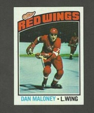 1976-77 TOPPS DAN MALONEY #101 DETROIT RED WINGS