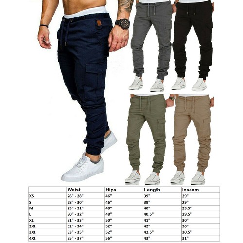 Herren Freizeit Jogginghose Jogginghose Cargo Kampf Lose Aktiv Sporthose - Bild 2 von 17
