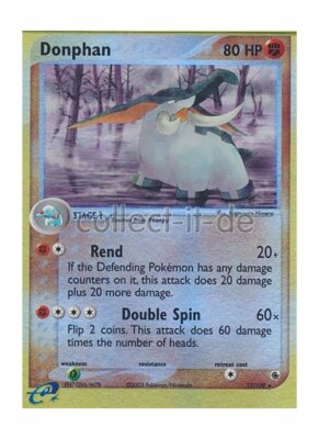 Pokemon 17/109 Donphan - Reverse Holo - EX Ruby Sapphire - ENGLISCH