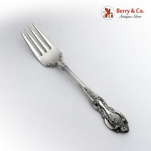 s - 7 3/4" Wallace Grand Victorian Sterling Silver Place Fork No Monograms
