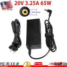 65W 20V 3.25A Laptop Charger Adapter Power Supply for Lenovo G570 B570 B575 G575