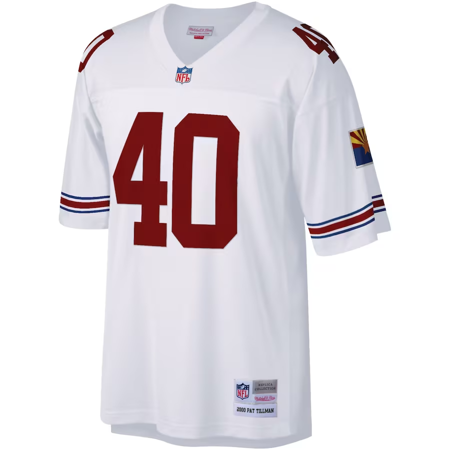 Mitchell & Ness Mens Pat Tillman White Arizona Cardinals Throwback