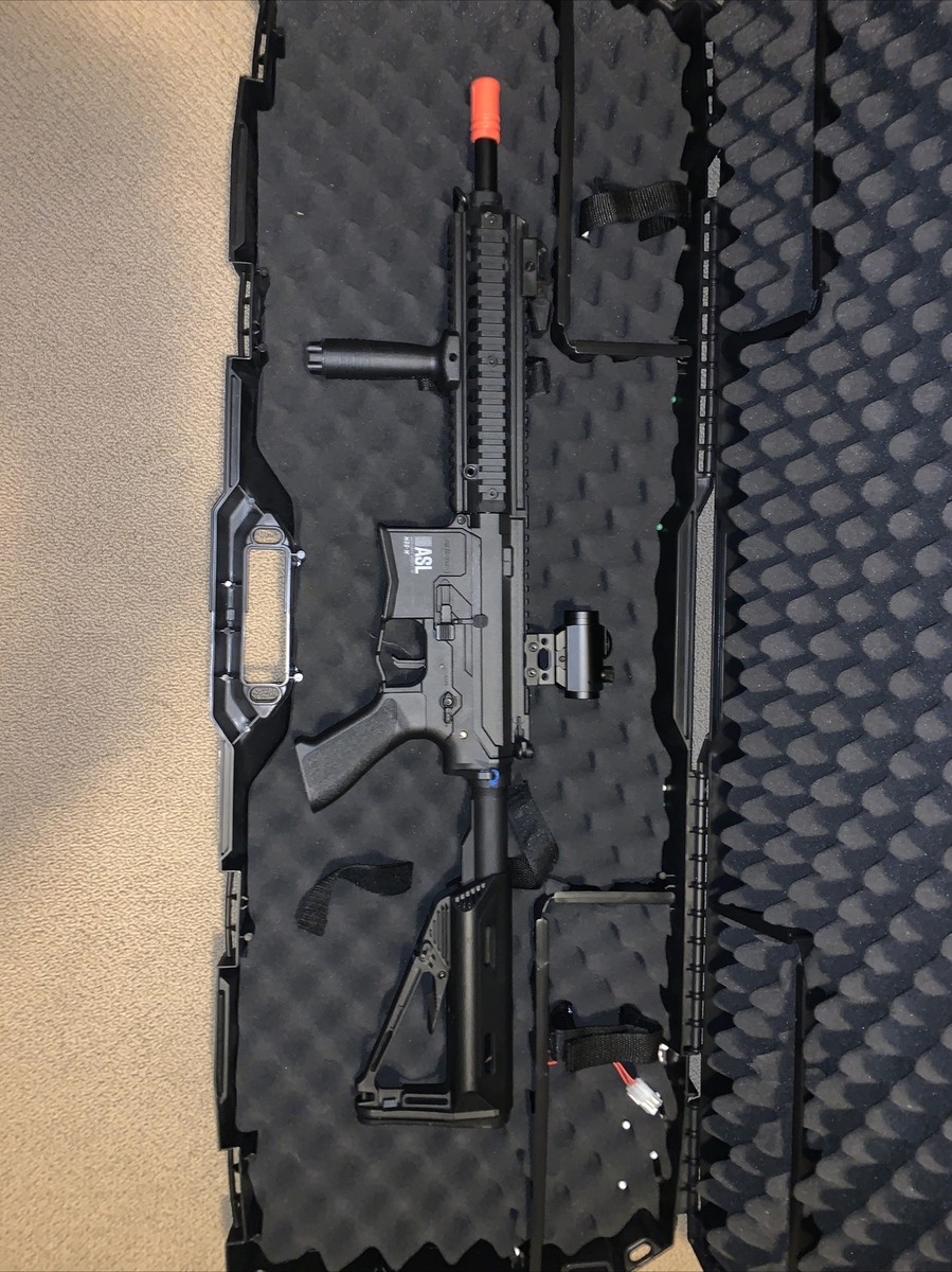 Valken ASL+ M4 Airsoft Rifle AEG - 330 FPS, 260-Round Hi-Cap, SMG Magazine Adapter Included